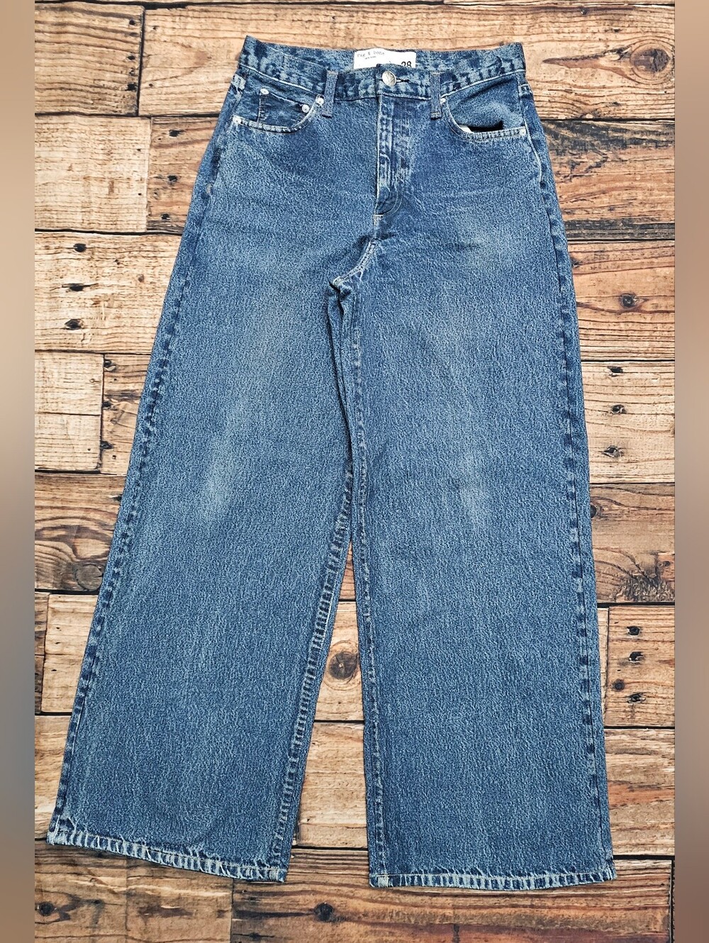 Rag & Bone Miramar Sofie Wide Leg Sweatpants Jeans Women's Size 28